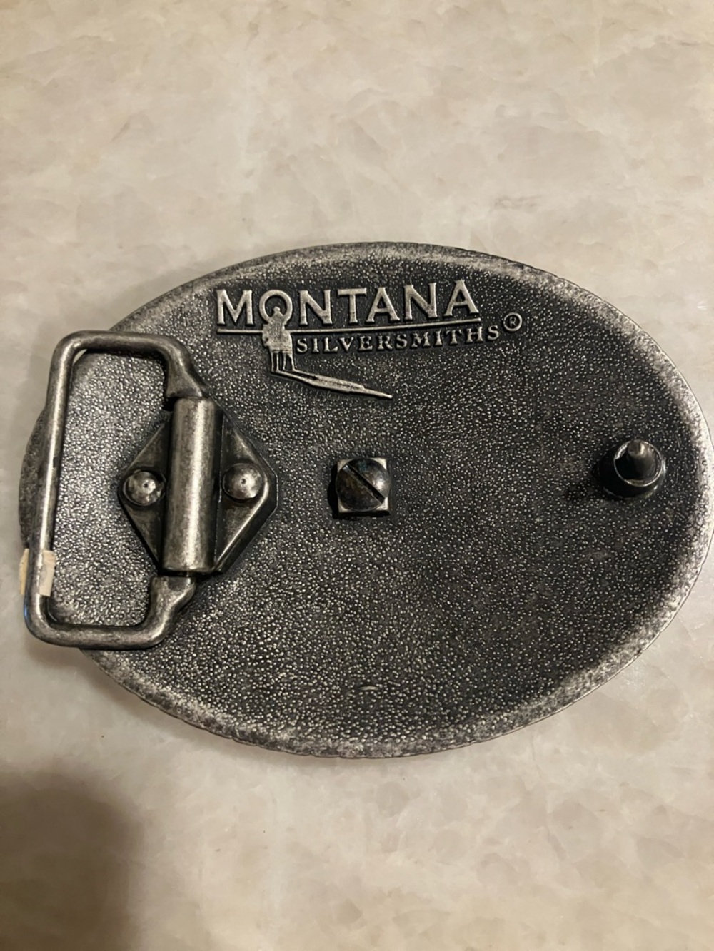 Montana Silversmiths Silver Western Star Engraved Belt Buckle - Picture 2 of 2